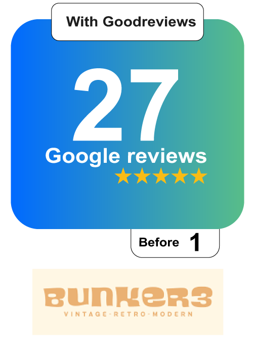 Bunker3 Google Review Uplift after using Goodreviews