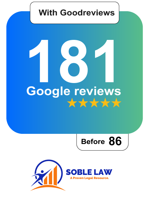 Soble LAW Google Review Uplift after using Goodreviews